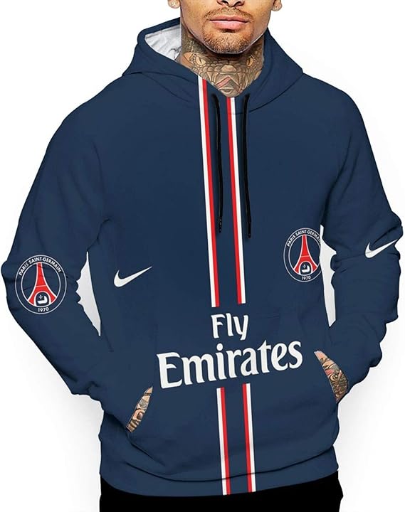 Amazon Co Jp パリサンジェルマンfc 1 パーカー メンズ 秋服 柔らかく快適 フード付きセーター スウエット ヒップホップ ストリート レディース Hiphop スウェット プルオーバー 冬 服 ファッション小物