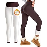 Bluemaple Fleece Lined Leggings for Women High Waisted Tummy Control Thermal Warm Winter for Women Workout Yoga Pants