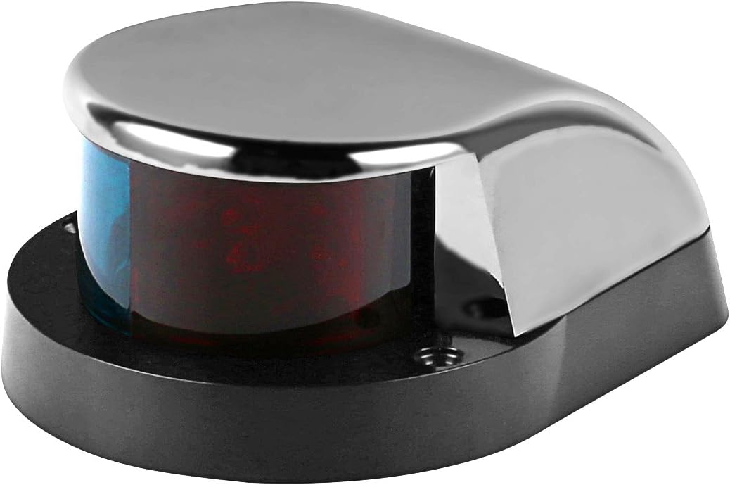 LEANINGTECH Boat Marine LED Navigation Lights Marine Navigation Lamp, Red and Green LED for Boat Pontoon Yacht Skeeter : Sports & Outdoors