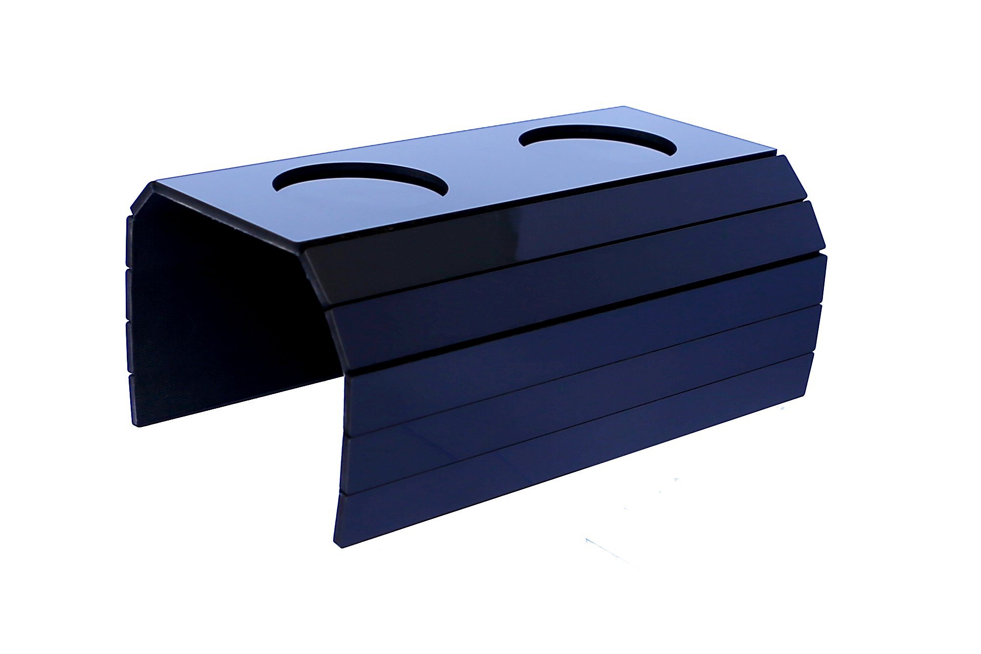 Galleon Sofa Arm Rest Tray Table With Two Cup Holders