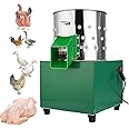 HDCCDM Commercial Chicken Plucker, Poultry De-featherer with 110 Rubber Fingers, 60W High-Efficiency Hair Plucking, Stainless Steel, for Duck Goosey Farm