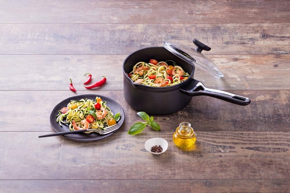 Pyrex Origin + Aluminium Saucepan with Lid 2.20 L/Diameter 18 cm, Transparent, 2.2 Litres - Image 4