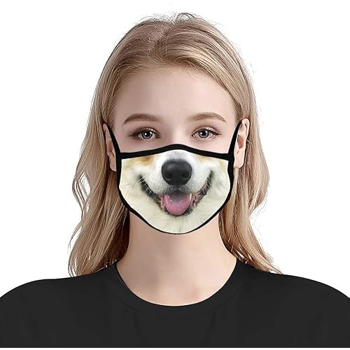Cute Animal Funny Design Face Mask Reusable Washable Cloth Face Bandanas Balaclava For Men Women