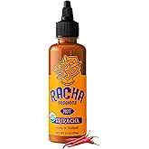 Racha Organics Sriracha Hot Sauce - USDA Organic Sriracha Sauce Made with Estate-Grown Thai Chili Peppers - Low-Sugar, Non-GMO, Gluten Free, Keto Friendly - 10oz - Made in Thailand