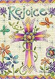 Rejoice Easter Garden Flag Religious Holiday Briarwood Lane 12.5