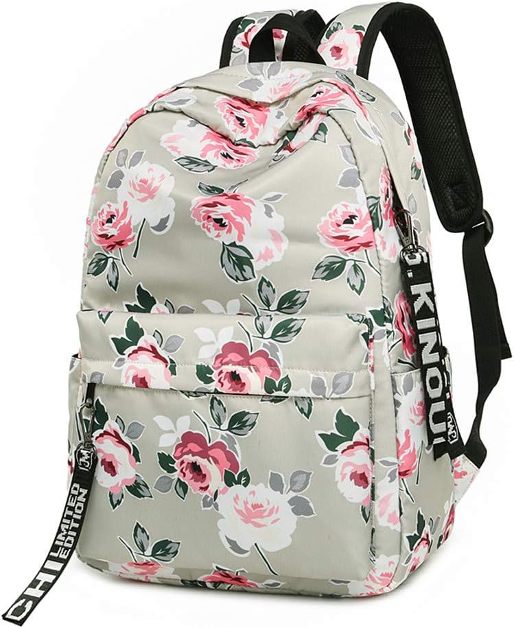 Girl Backpack, Floral Backpack for Women, Lightweight Book Bag Travel Backpack for Girls, Travel Backpack