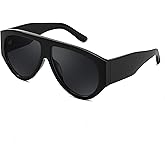 FEISEDY Retro Oversized Sunglasses for Women Men 70s Classic Trendy Vintage Sun Glasses B0291