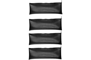 Microphone Bag - 4X Storage Case, Dustproof Shockproof PU Leather | Drawstring Zipper Cover for Karaoke, Recording, Streaming