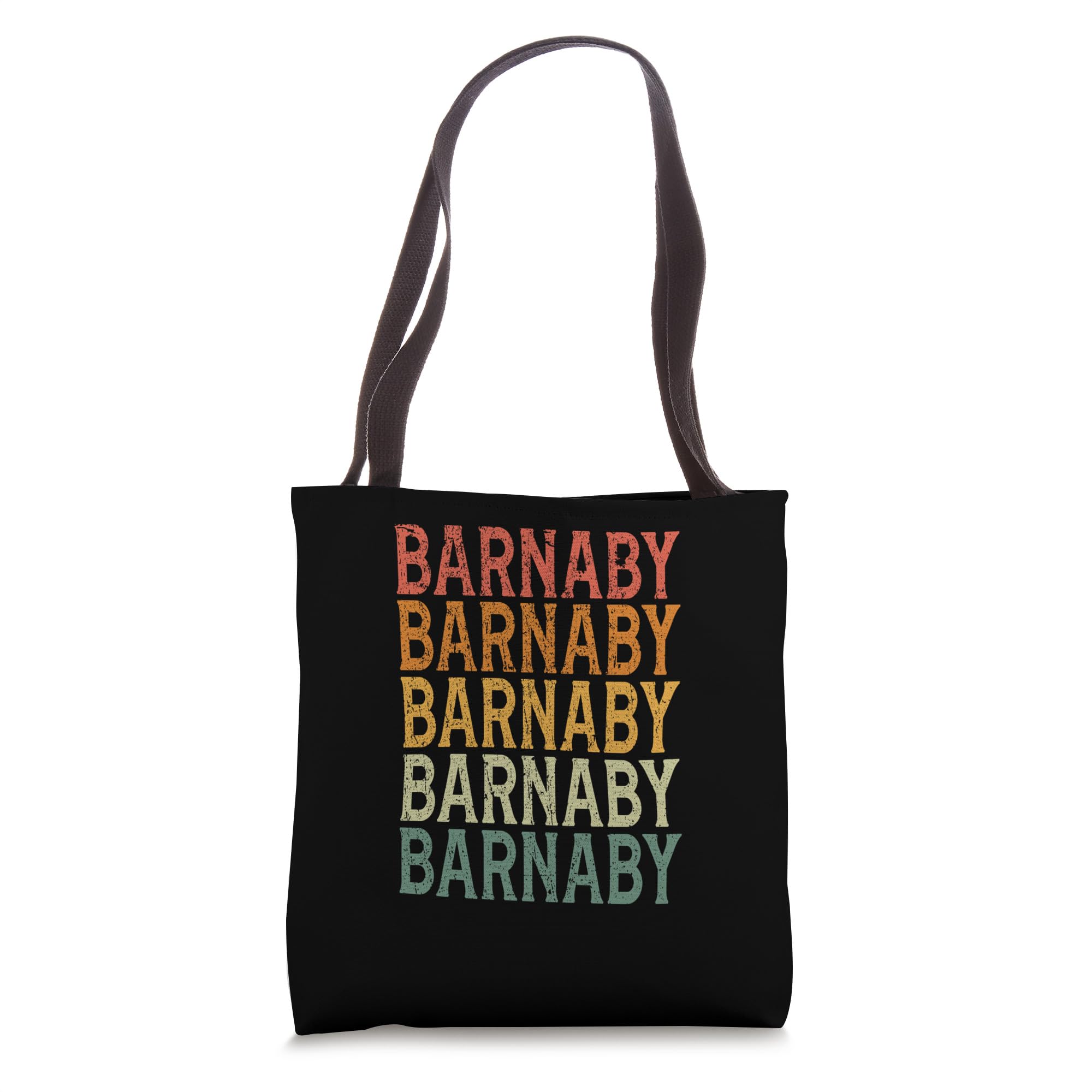 Photo 1 of Retro Custom First Name Barnaby Tote Bag