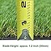 Synturfmats 2'x4' Artificial Grass Carpert Rug - Premium Indoor/Outdoor Green Synthetic Turf, 4-Toned Blades (A2X4)