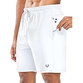 NORTHYARD Men's 7" Gym Shorts Knit Athletic Tennis Shorts for Men with Zipper Pockets for Workout Athletic Training