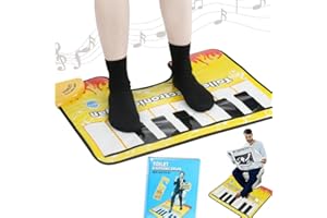 Generic Toilet Piano Mat, Adult Potty Piano, Toilet Electronic Organ, Yellow, 23.6" x 18.9"