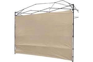 NINAT Canopy SideWalls, Instant Canopy Tent Sunwalls for 10x10 FT Pop Up Canopy, 210D Polyester Waterproof, 1 Pack Sidewall Only,New Beige