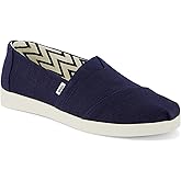 TOMS Women's Alpargata Plus Espadrille, Navy Heritage Canvas,