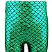 TFJH E Children Shiny Fish Scale Stretch Leggings Pants for Little Girls Green 130