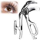 2026 New Wide‑Angle Eyelash Curler with Built‑in Comb, Wide Fit Lash Curler, White Portable Eye Makeup Curling Tool for Natural Curved Lashes, Fits Most Eye Shapes