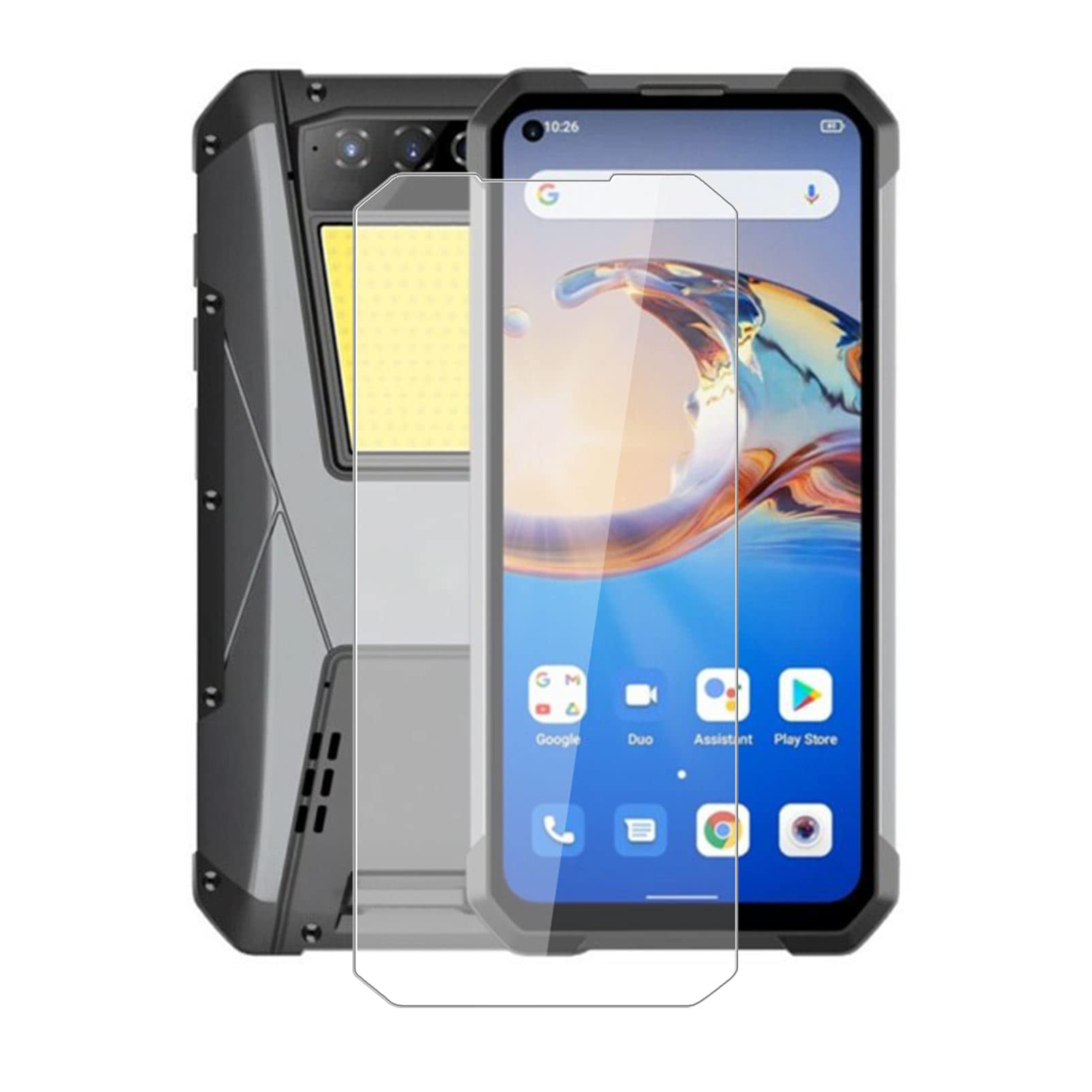 KJYF For Unihertz Tank Screen Protector Tempered Galss, [1 Pack] High Clear [9H Hardness] [Bubble Free] [Easy Install] Matte Protective Film for Unihertz Tank 6.81 Inch.