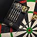 Professional Steel Tip Darts Set with GlFT Accessories Case - Throwing Darts with Adjustable Length - 6 Brass Barrels 20 Grams + 12 Aluminum Shafts 2 Sizes + 12 Flights + Dart Sharpener