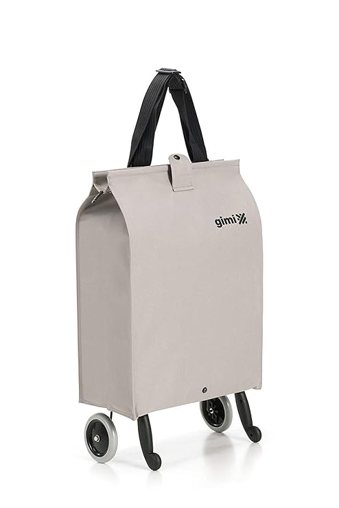 Gimi Brava Plus- Carro de la compra, con 2 ruedas, bolsa impermeable de