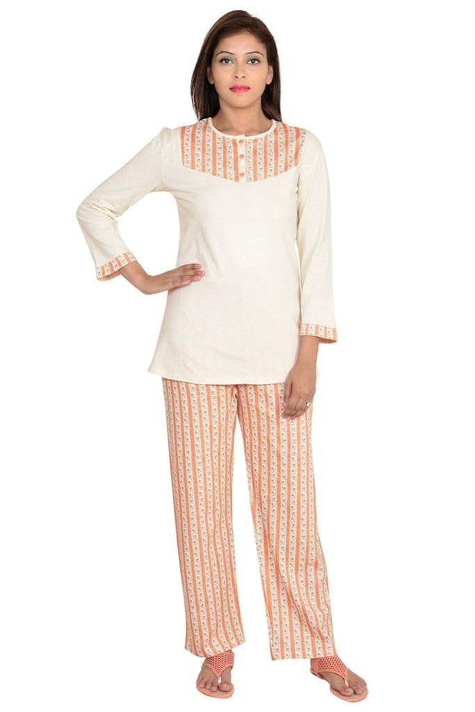 9teenagainprinted sweetheart yoke nightsuit set