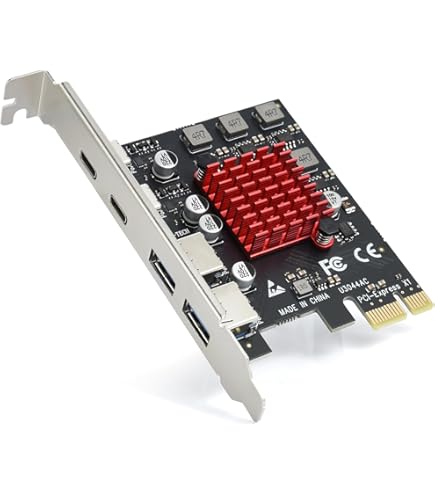 PCIe Gen3 x2 USB 3.2/3.1 ASM3142 - PCI Express kaart met 4 poorten type C HUB interne adapter voor computer compatibel met meerdere ingangen