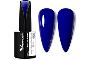 V VENALISA VENALISA 15ml Royal Blue Gel Nail Polish, Navy Blue Gel Polish Dark Deep Cobalt Blue Color Soak Off UV LED Nail Gel Polish Nail Art Starter Manicure Salon DIY at Home, 0.53 OZ