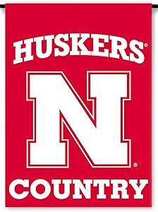 NCAA Nebraska Cornhuskers 2-Sided Country Garden Flag, Team Color
