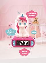 LEXIBOOK Unicorn Nightlight Alarm Clock Pink RL800UNI view 3