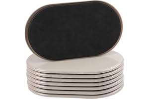 NEW SPACE 8PCS Furniture Sliders, 9-1/2" X 5-3/4" Large Furniture Movers Sliders, Reusable Sliders for Furniture on Carpet for Heavy Furniture, Furniture Moving Made Simple!