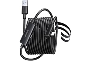 UGREEN 16FT Link Cable USB 3.0 to USB C Cable for VR Headset USB3.2 5Gbps ​​Data Transfer Built-in Signal Amplifier 90° L-Sha