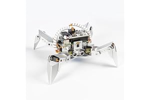 SunFounder PiCrawler AI Robot Kit for Raspberry Pi 5/4/3B+/3B/Zero 2W, ChatGPT-4o Enabled with Voice Command & Video Recognit