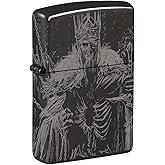 Zippo Skull King Design High Polish Black Pocket Lighter