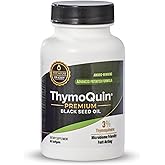 ThymoQuin Cold Pressed Black Seed Oil Capsules | USP-Grade, Potent, Full-Spectrum Formula with 3% Thymoquinone | Non-GMO Black Cumin Seed Oil Capsules for Daily Wellness & Vitality | 500mg, 60 Softgel
