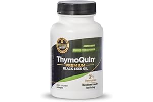 ThymoQuin Cold Pressed Black Seed Oil Capsules | USP-Grade, Potent, Full-Spectrum Formula with 3% Thymoquinone | Non-GMO Black Cumin Seed Oil Capsules for Daily Wellness & Vitality | 500mg, 60 Softgel