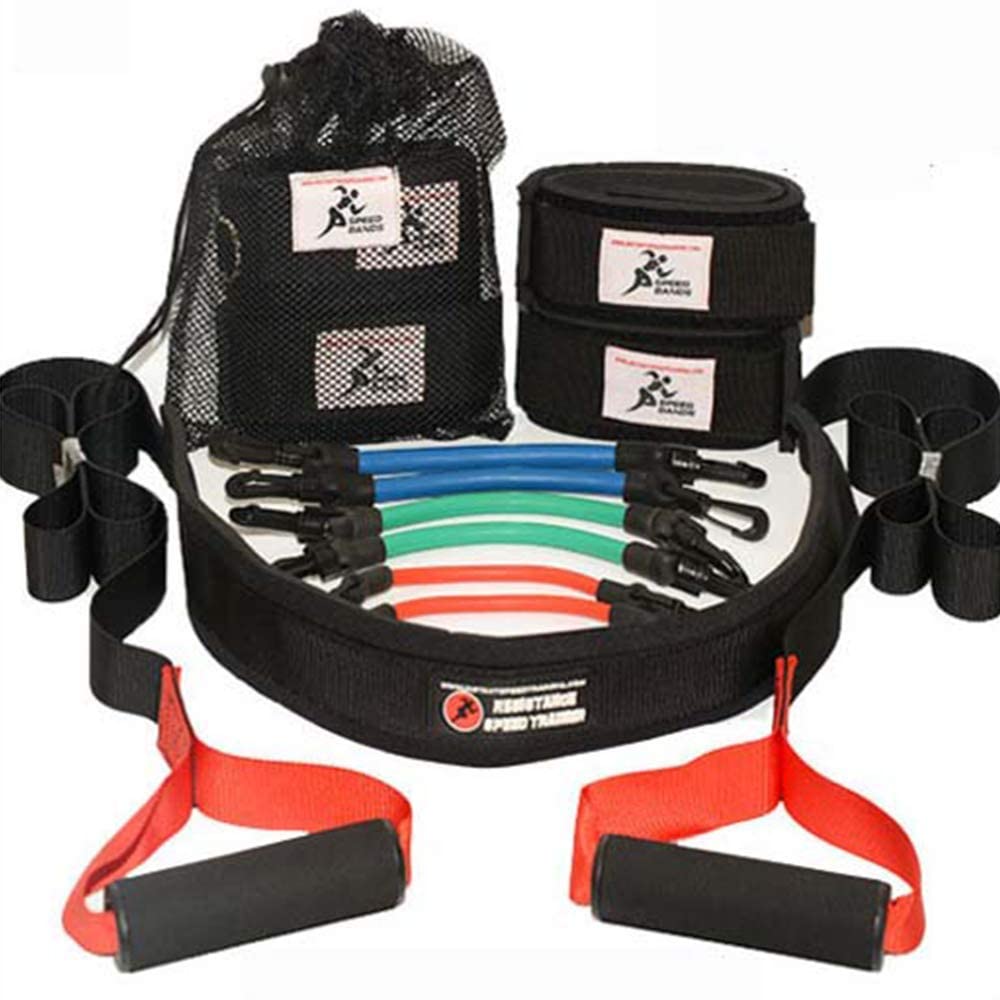 Speed Bands | Sports Leg Resistance Band for Running Agility Fast Acceleration of Muscular Endurance and Strength | Football, Track and Field and all sport