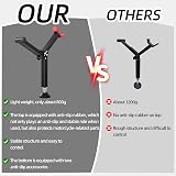 JFG RACING Motorcycle Rear Wheel Stand Foldable Paddock, Universal Red view 2