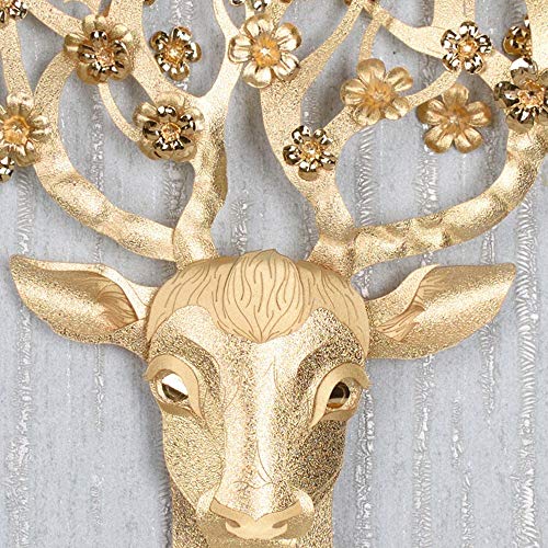 MQW Modern Minimalist Home Decoration Living Room Painting/Porch/Bedroom Creative Three-Dimensional Gold Foil Painting Delicate and Beautiful (Color : Blue)