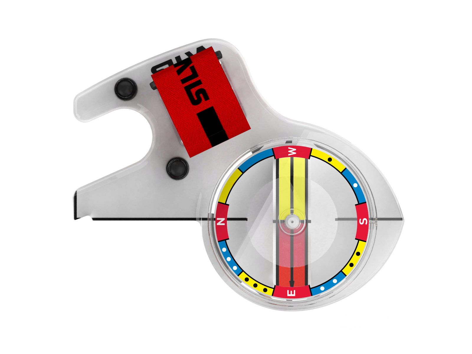 Silva Nor Spectra Left Handed Right Compass, Transparent, One Size
