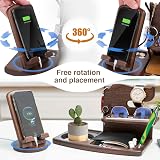 Robomanor Bedside Organiser Docking Station Phone Stand Gift for Him view 4