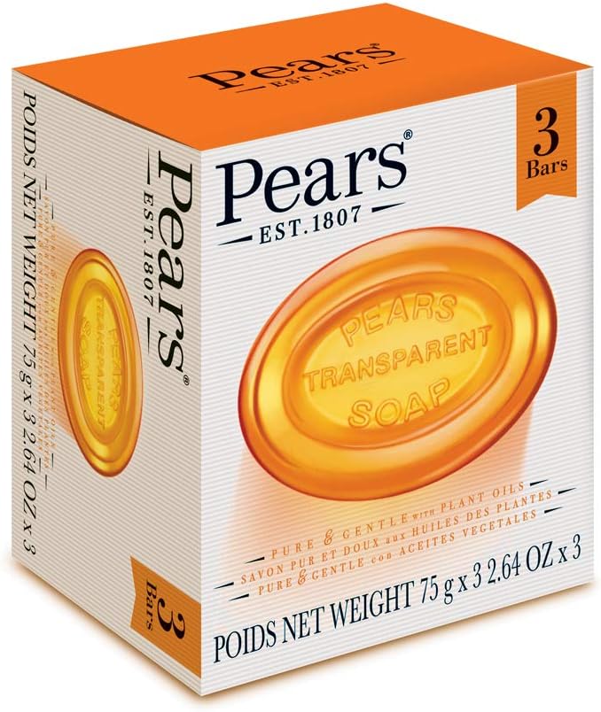 Unilever Pears Amber Bar (3 Pack), 3 Count Amazon.ca Beauty