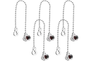 SG Store 5pcs Plated Brass SMA Protective Dust Caps with Chain for SMA Female Jack Adapter Connectors SMA Protective Caps Dus