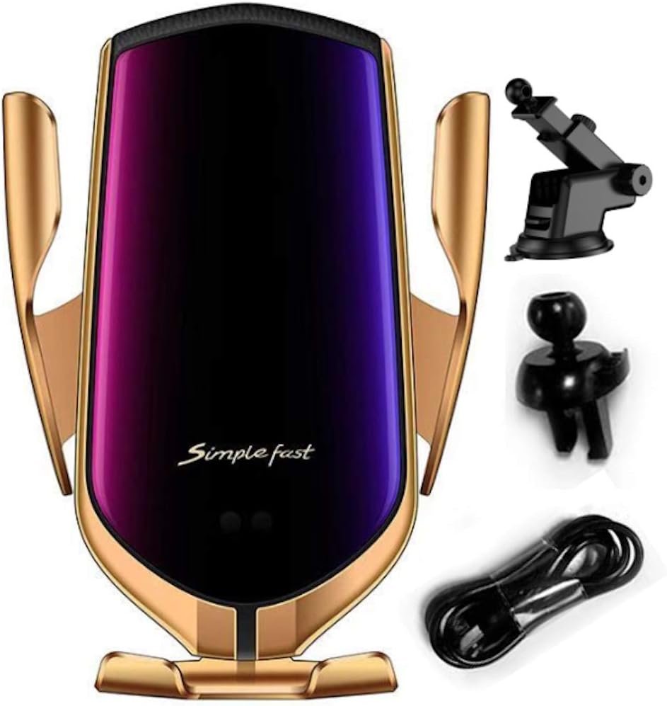 ZOTASKO Wireless Car Charger Mount with Smart Sensor Auto-Clamping Air Vent Phone Holder,10W Qi Fast Car Charging, Compatible iPhone 12/12Pro/11/XS/XS Max/X/8/8+, Samsung Note9/Note10/S9+/S10+