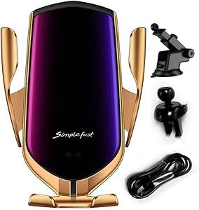 ZOTASKO Wireless Car Charger Mount with Smart Sensor Auto-Clamping Air Vent Phone Holder,10W Qi Fast Car Charging, Compatible iPhone 12/12Pro/11/XS/XS Max/X/8/8+, Samsung Note9/Note10/S9+/S10+