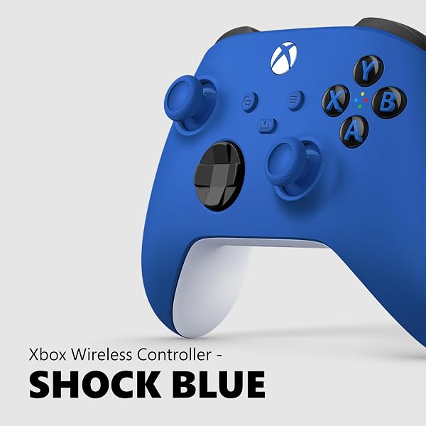 XBOX WIRELESS GAMING CONTROLLER (2025) – SHOCK BLUE – PLAY ON XBOX, WINDOWS, ANDROID, IOS, FIRETV STICKS, SMART TVS, VR HEADSETS