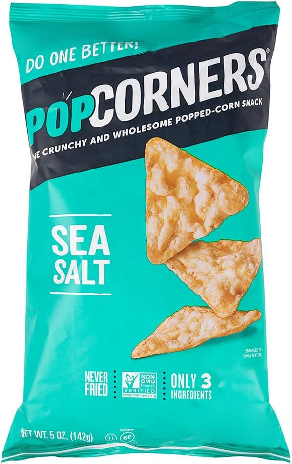 Amazon ポップコーナーズ ポップコーンチップ シーソルトフレーバー 3袋 Popcorners Popcorn Chips Sea Salt 3 Bags Medora Snacks ポップコーン 通販