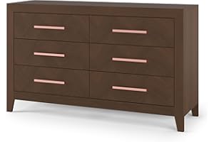 Child Craft 6-Drawer Kieran Dresser for Nursery or Bedroom, Plenty of Storage, Anti-Tip Kit Included to Prevent Tipping, Non-Toxic, Baby Safe Finish, Ready-to-Assemble (Toasted Chestnut)