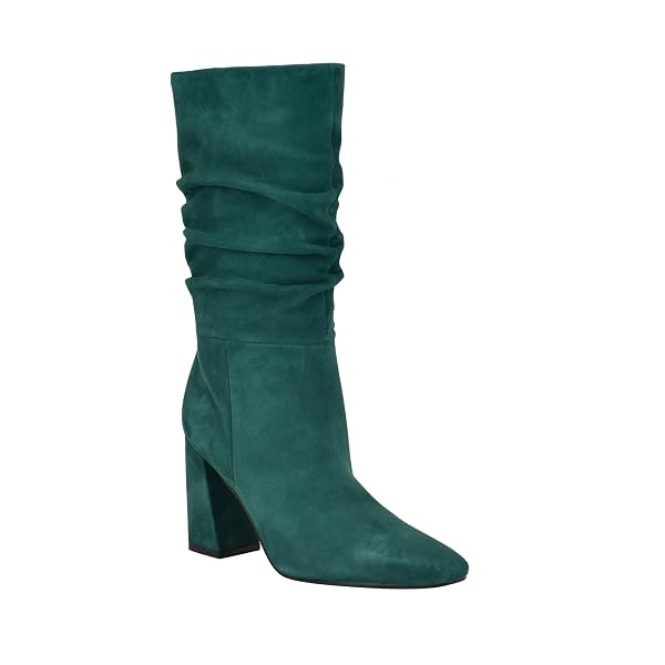 GUESS WOMEN’S YEPPY BOOT, GREEN SUEDE 310, 7