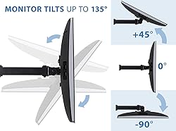 Mount-It! Triple Monitor Stand | 3 Monitor Stand