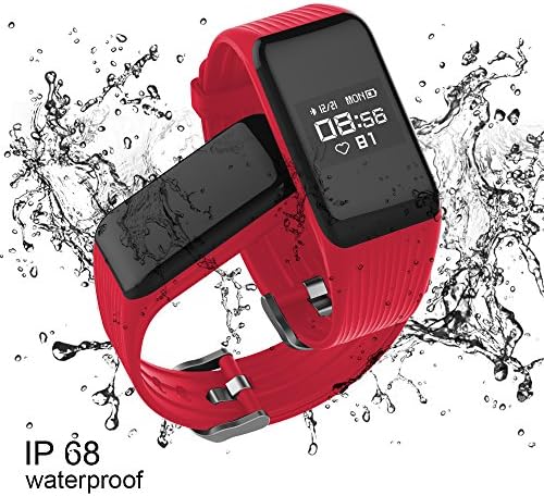 LONGET Fitness Tracker Smart Watch with Heart Rate Monitor Waterproof Smart Fitness Band with Step Counter,Fitness Watch for Kids Women and Men,for iOS & Android