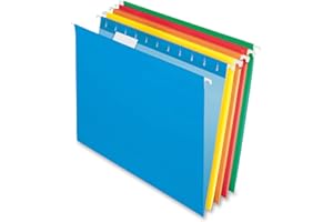 Pendaflex Dossiers suspendus recyclés, format lettre, 5 couleurs assorties, 25 par boîte (81663)